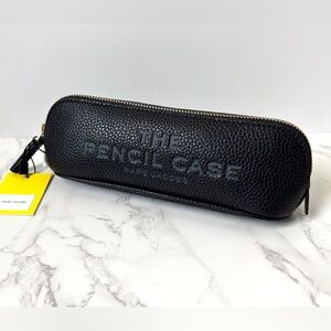 New Marc Jacobs The Pencil Case Leather Black